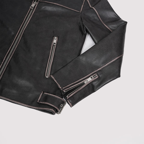 Men Black Leather Jacket