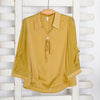 Women's Mustard Collar Neck Casual Top
