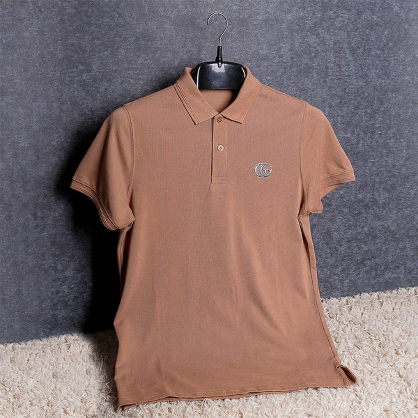 Gravity Men's Brown Polo T-Shirt