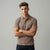 Gravity Men's Light Brown Polo T-Shirt