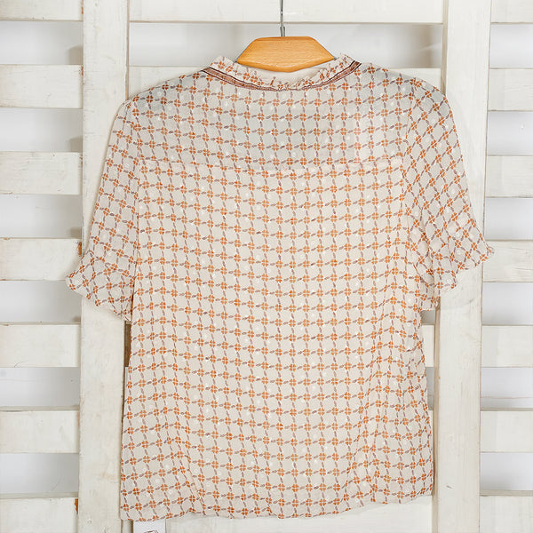 Women's Beige Casual Top