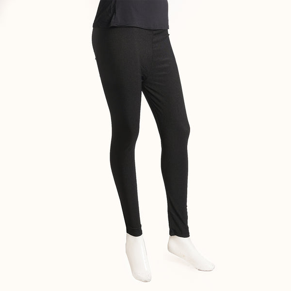 Women's Black Tights Light shine