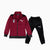 Boys Track Suit Maroon & Black