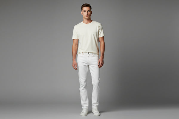 White - Men jeans