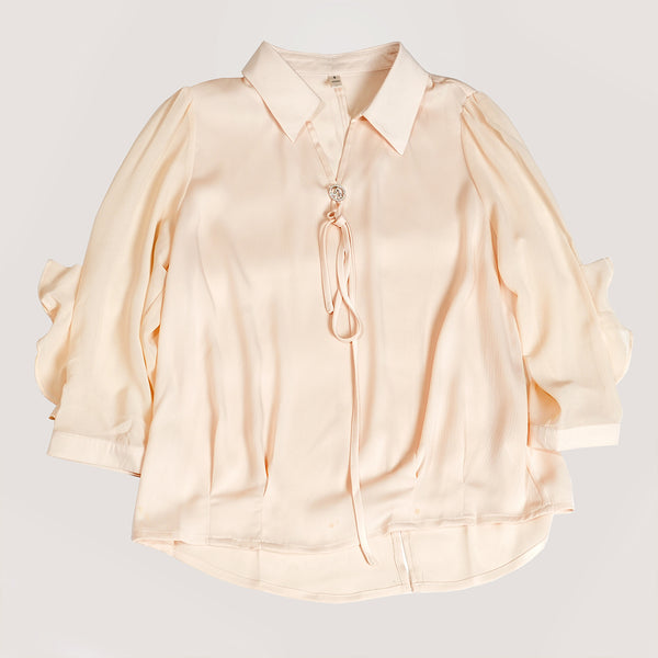 Women's Light Peach Casual Top