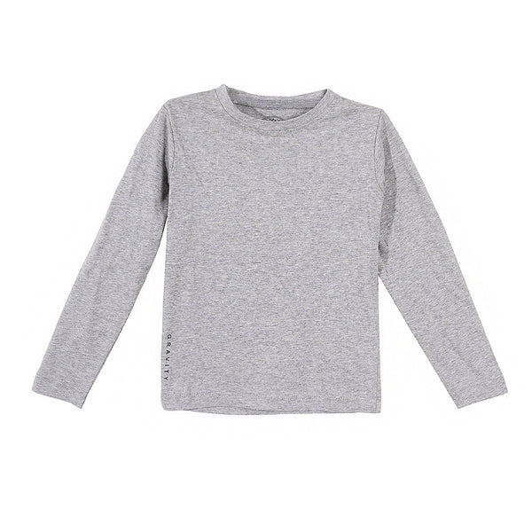 Boys Grey Full Sleeves T-Shirt