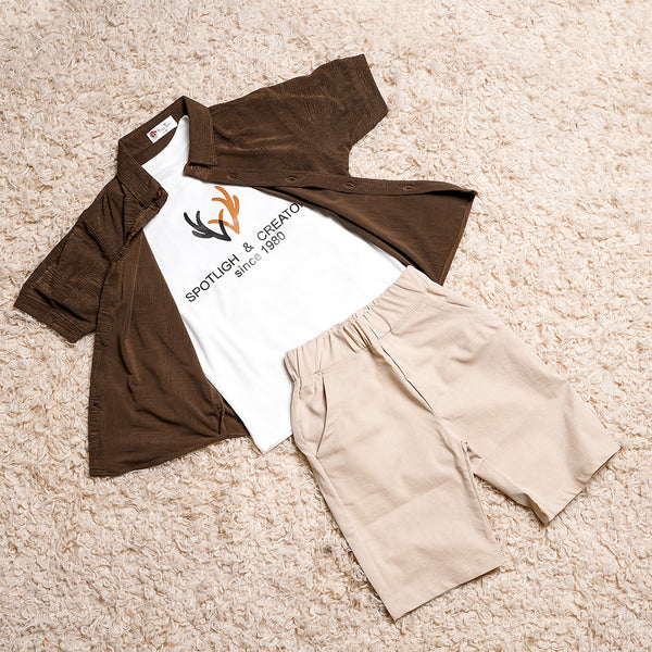 Boys Double Shirt & Short Set