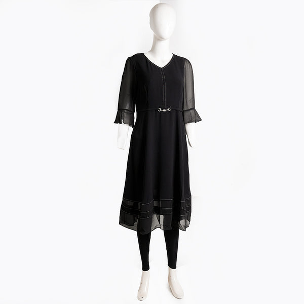 Women's Black Frock