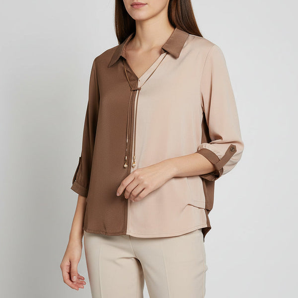 Brown Casual Top