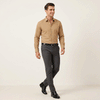 Gravity Men Dress Shirt Beige
