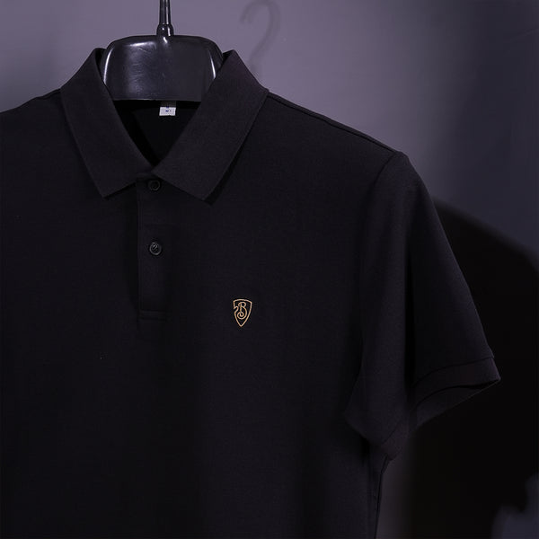 Gravity Black Polo T-Shirt