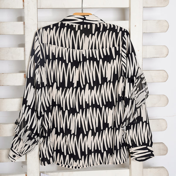 Black & White Casual Top