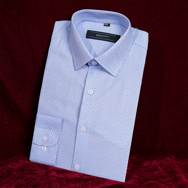 Gravity Men Dress Shirt Sky Blue