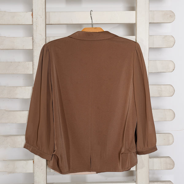 Brown Casual Top