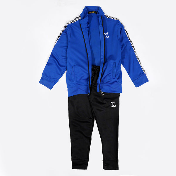 Boys Track Suit Blue & Black