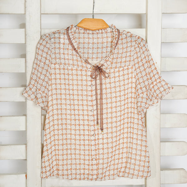 Women's Beige Casual Top