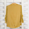 Women's Mustard Collar Neck Casual Top