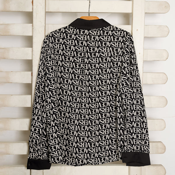 Black Versace All Over Printed Top