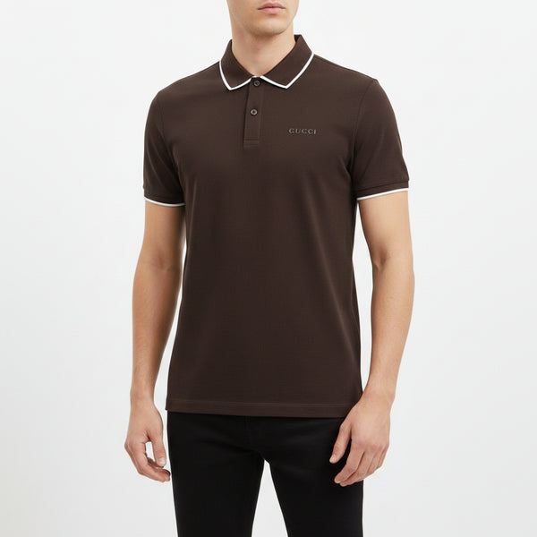 Gravity Brown Polo T-Shirt