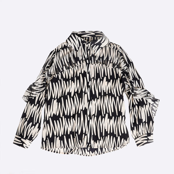 Black & White Casual Top