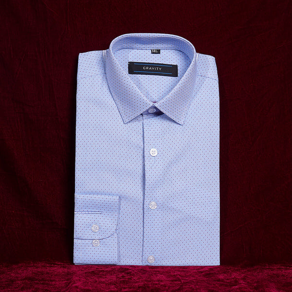 Gravity Men Dress Shirt Sky Blue