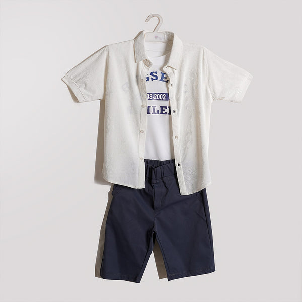 Boys Double Shirt & Short Set
