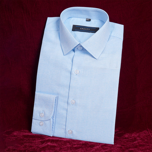 Gravity Men Dress Shirt Sky Blue
