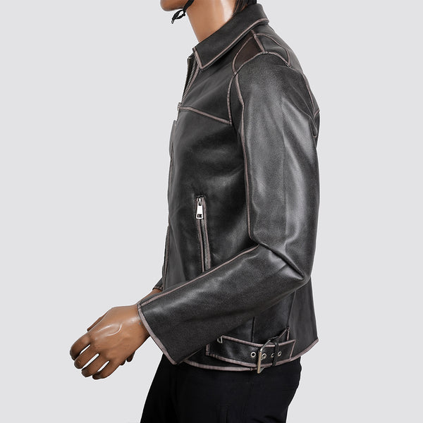 Men Black Leather Jacket