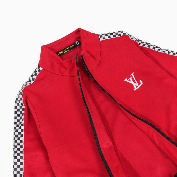 Boys Track Suit Red & Black