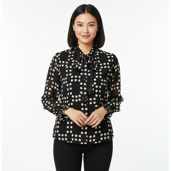 Black & Golden Casual Top