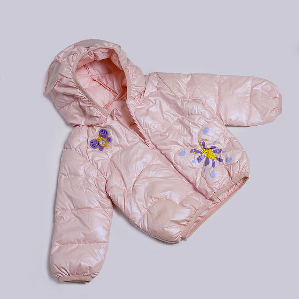 Pink Shinning Hoodie Jacket