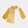Mustard & Off White Two Tone Casual Top