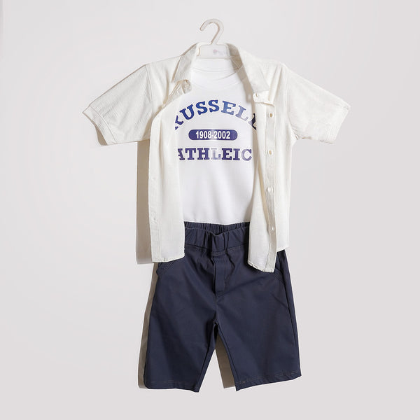 Boys Double Shirt & Short Set