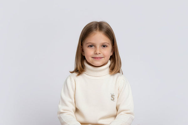 Off White High Neck Sweatshirt