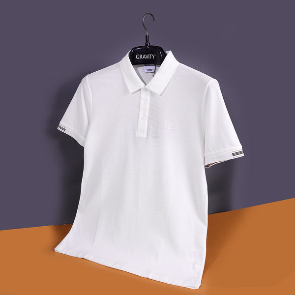 Gravity White Polo T-Shirt