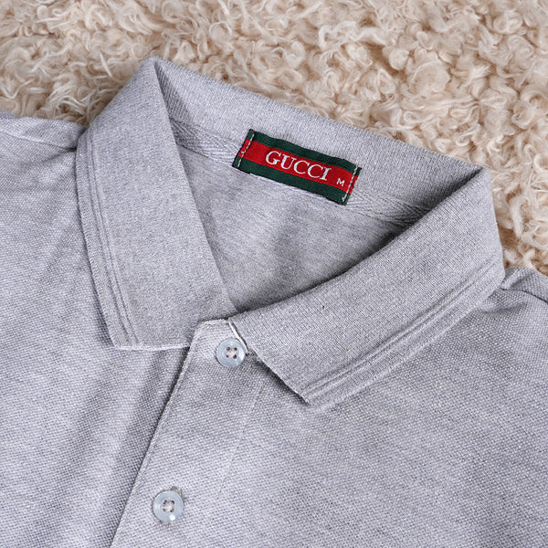 Gravity Men's Grey Polo T-Shirt