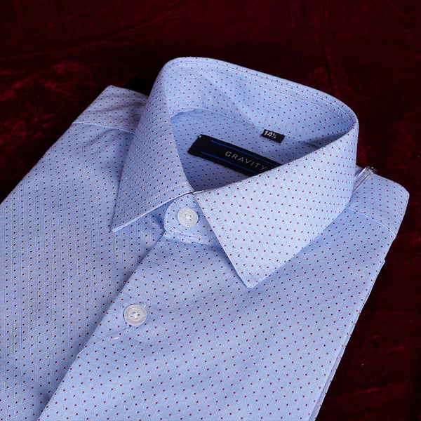 Gravity Men Dress Shirt Sky Blue