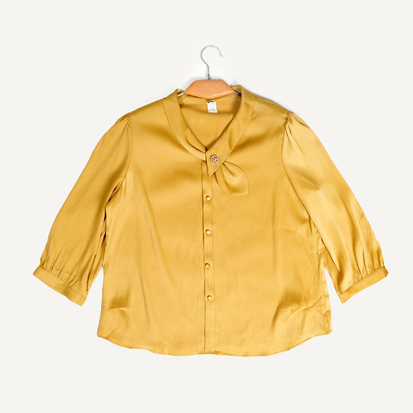 Mustard Casual Top