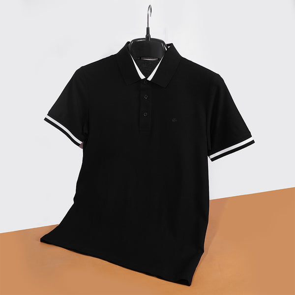 Gravity Black Polo T-Shirt