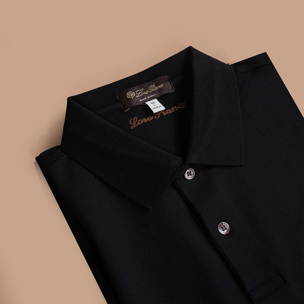 Gravity Black Polo T-Shirt