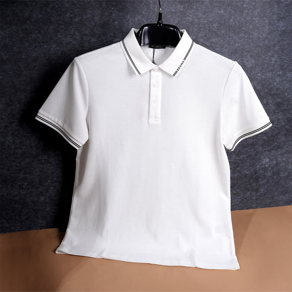 Gravity White Polo T-Shirt