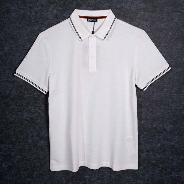 Gravity White Polo T-Shirt