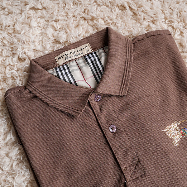 Gravity Men's Light Brown Polo T-Shirt