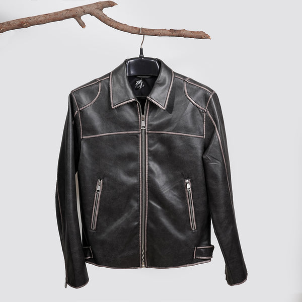 Men Black Leather Jacket