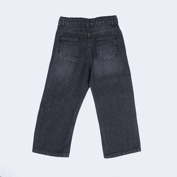 Kids Grey Black Jeans
