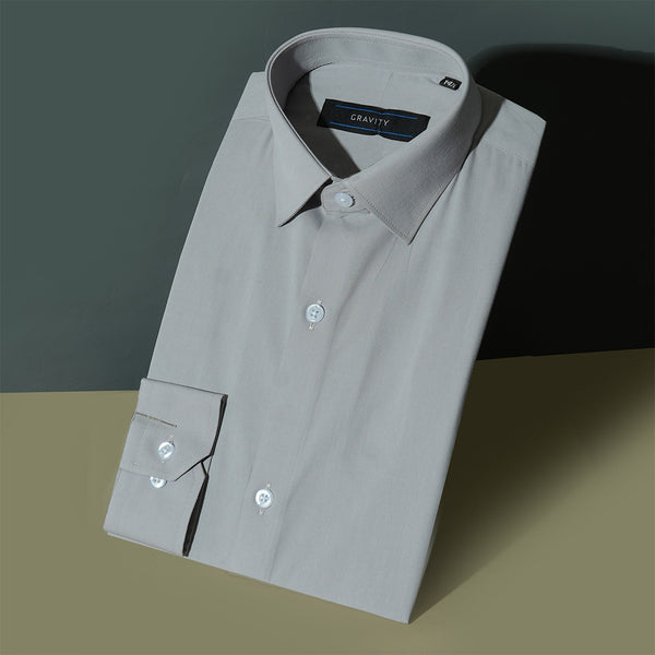 Gravity Men Dress Shirt Grey