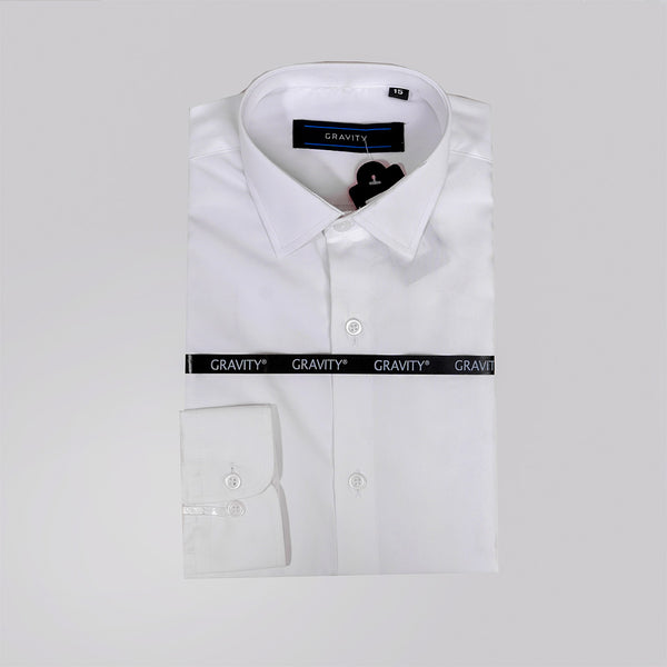 Gravity Men Dress Shirt White