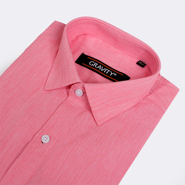 Gravity Men Dress Shirt Pink