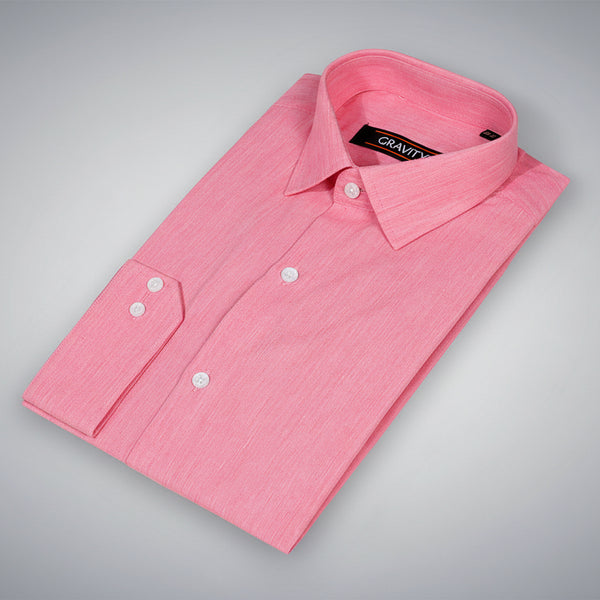 Gravity Men Dress Shirt Pink