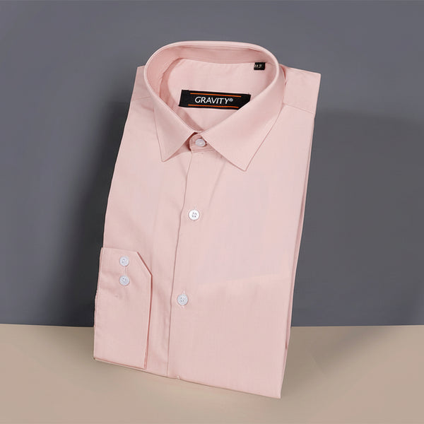 Gravity Men Dress Shirt Baby Pink